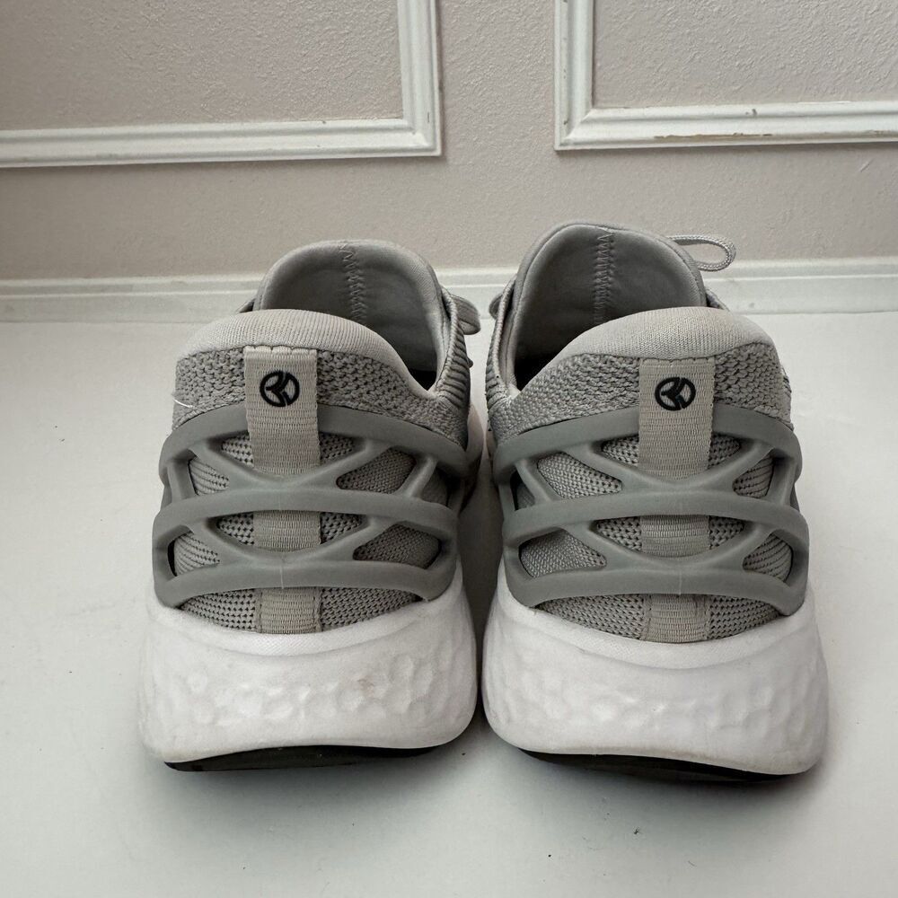 Kizik Athens Tie Shoes Sneakers Men 7.5 Women 9 Wide Gray Hands-Free Technology - Picture 5 of 10